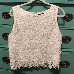 Banana Republic Cropped Lace Top